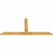 Ekena Millwork Portland Rough Sawn Timber Gable Bracket, Western Red Cedar, 96"W x 44"H x 2"D x 6"F, 11/12 Pitch GBW096X44X0206POR00RWR - alternate 2